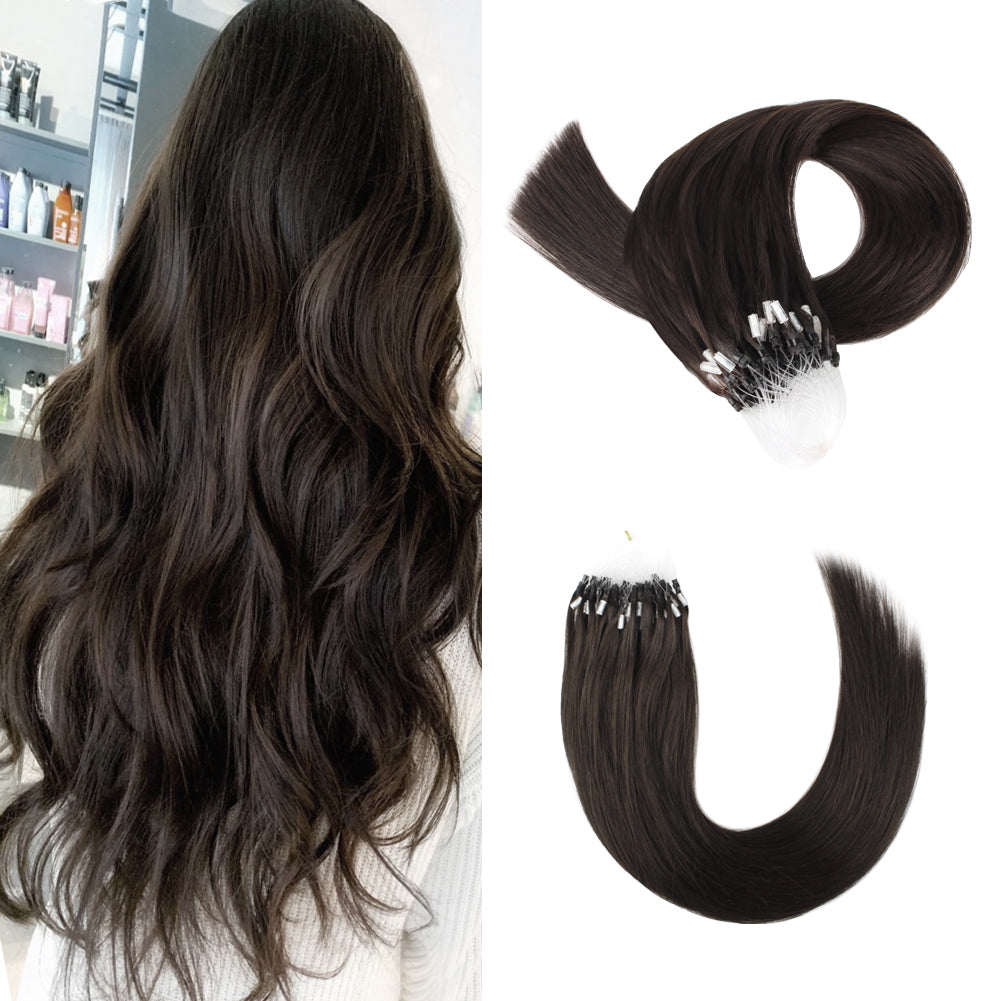 Silicone Beads - Dark Chocolate - Babe Hair Extensions