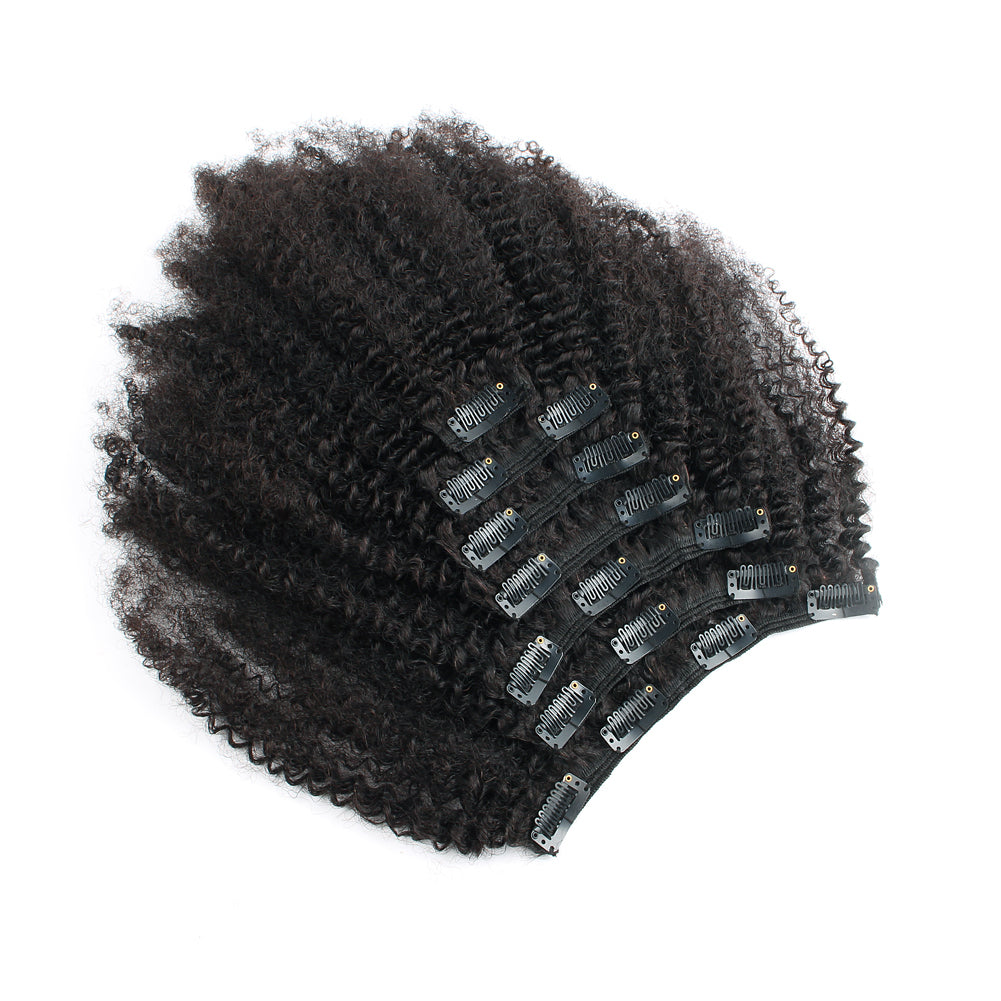 Afro Kinky Curly Clip in Human Hair Extensions – lovriohair